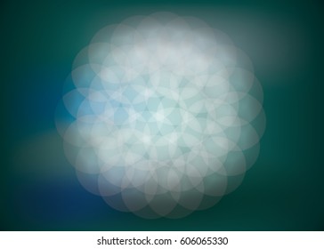 A translucent flower in an intriguing pattern in a vector illustration.