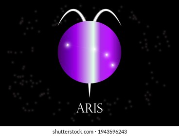 Translucent glass balls and stars according to the zodiac sign of all 12 months.
Zodiac Sign symbolized by the Fire element and the first sign of the zodiac.
