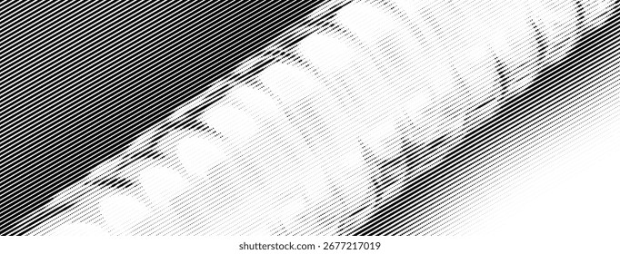 Vidrio semitono translúcido: superposición de diseño estampado abstracto.