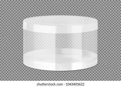 
Translucent plastic jar. Vector illustration on transparent background. Layered file, easy to use for food, gifts, candy. EPS10.