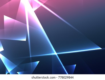 Translucent polygonal background - vector. 