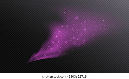 Humo translúcido aislado en un fondo transparente. Efecto especial del efecto vapor. Textura vectorial de vapor, niebla, nube, humo.