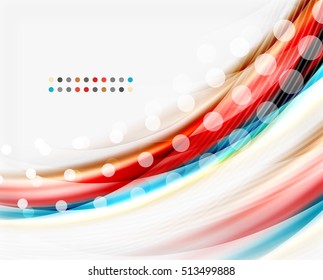 Translucent vector wave line, business or technology layout