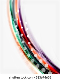 Línea translucida de onda vectorial, diseño empresarial o tecnológico