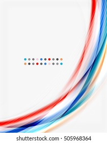 Translucent wave on white background. Modern business abstract template for your message