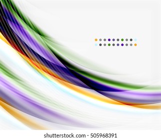 Translucent wave on white background. Modern business abstract template for your message