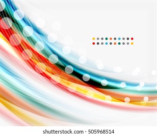 Translucent wave on white background. Modern business abstract template for your message