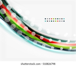Translucent wave on white background. Modern business abstract template for your message