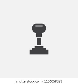 Transmission base icon. Simple sign illustration. Transmission symbol design from Car service series. Can be used for web, print and mobile