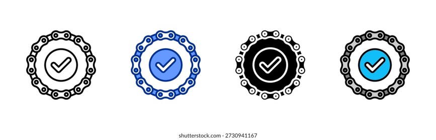 Transmission Chain-Symbol setzt mehrere Stilkollektion