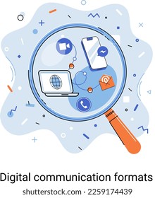 Transmission of digital data over distance. Communication in form of analog signals transmitted over wires using variety of methods for efficient transmission. Satellite and cellular communications