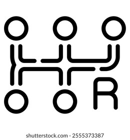 Transmission icon for web, app, infographic, etc