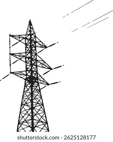 transmission tower illustrations showcasing diverse structural designs and configurations