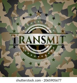 Transmit on camo pattern. Vector Illustration. Detailed. 