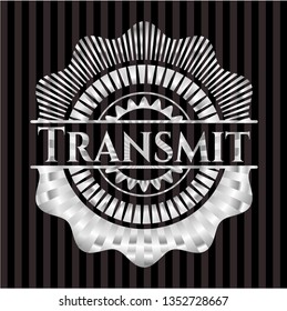 Transmit silver emblem or badge