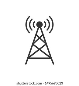 Transmitter Antenna Signal Icon Vector Illustration Stock Vector ...