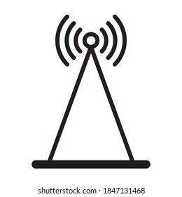 Transmitter Antenna Signal Icon Vector Illustration Design