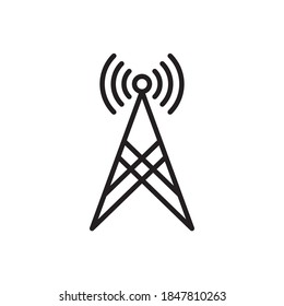 Transmitter Antenna Signal Icon Vector Illustration Design