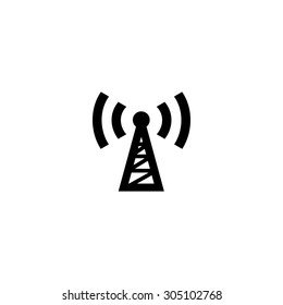 Transmitter Black Simple Vector Icon Stock Vector (Royalty Free ...