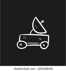 transmitter doodle icon vector 