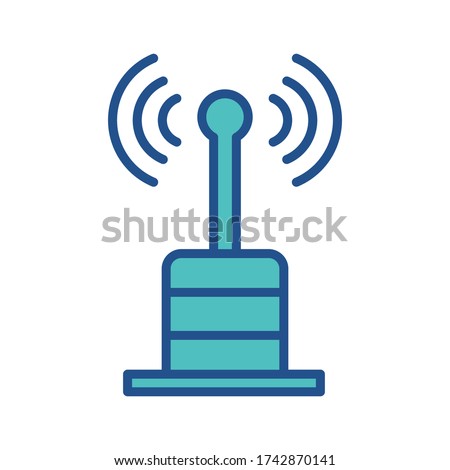 transmitter icon design,flat style trendy collection 