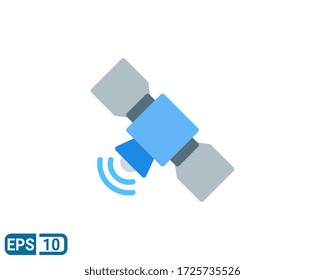 transmitter icon in flat style. vector illustration isolated on white background. Editable color. EPS 10