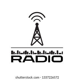 Transmitter Icon Radio Station Sign Vector Stock Vector (Royalty Free ...