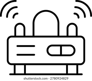 Transmitter Icon Vector Element line icon design vector icons