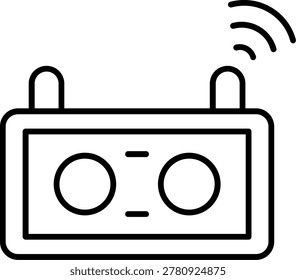 Transmitter Icon Vector Element line icon design vector icons