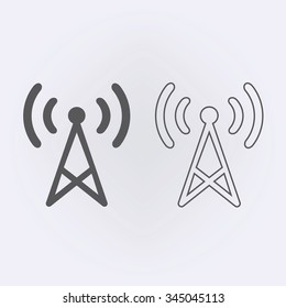 Transmitter icon . Vector illustration