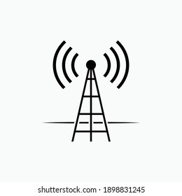 Icono del transmisor - Plantilla de logotipo del vector.
