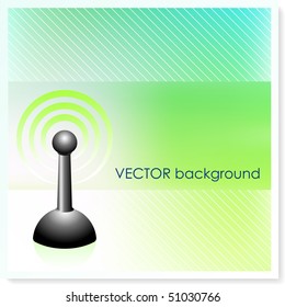Transmitter on Vector Background Original Illustration