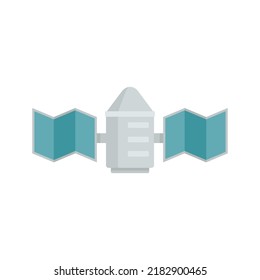 Transmitter satellite icon. Flat illustration of transmitter satellite vector icon isolated on white background