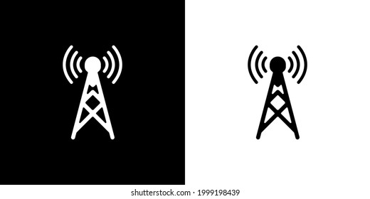 Transmitter tower icon, network tower icon , for tower and mobile network icons icon