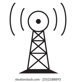 transmitter tower icon vector design