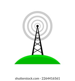 Transmitter vector icon on white background 