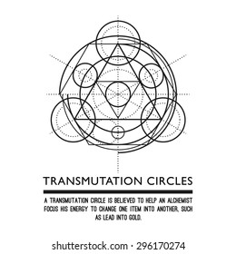 Transmutation circles - alchemical symbol - sacred geometry - can be used in your design - the art of tattooing - the design of logos - corporate identity - as a poster or a badge