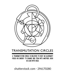 Transmutation circles - clock - alchemical symbol - sacred geometry - can be used in your design - the art of tattooing - the design of logos - corporate identity - as a poster or a badge