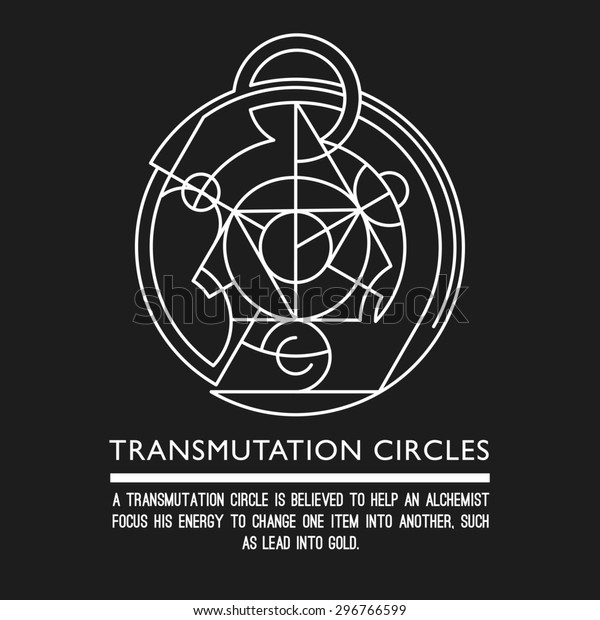 Transmutation Circles Clock Sacred Geometry Stock: vector de stock ...