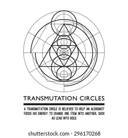 Transmutation circles - space gate - alchemical symbol - sacred geometry - can be used in your design - the art of tattooing - the design of logos - corporate identity - as a poster or a badge