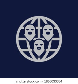 Transnational Crime Icon - Vector
