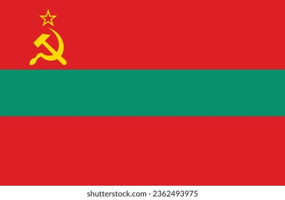 Transnistria flag, official country flag, world flag icon, International icon, official country signs, countries flag banners, country sign