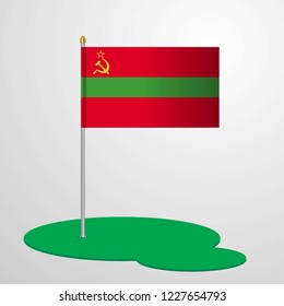 Transnistria Flag Pole