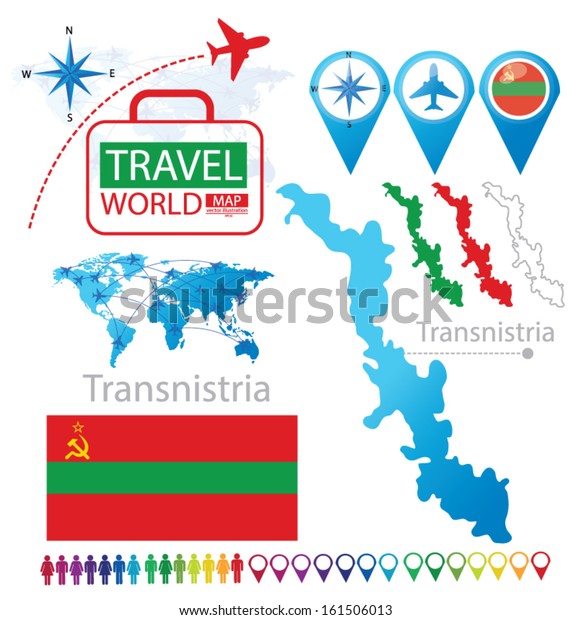 Download Transnistria Pridnestrovian Moldavian Republic Flag World Stock Vector (Royalty Free) 161506013