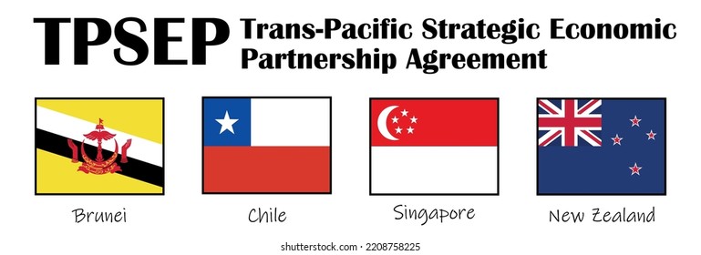 Trans-Pacific Strategic Economic Partnership Agreement (TPSEP), flags of members