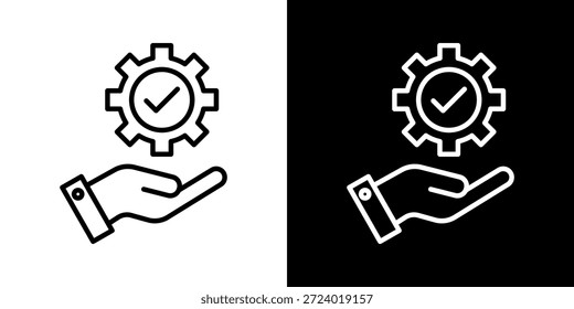 Hoja de icono de transparencia blanco y negro