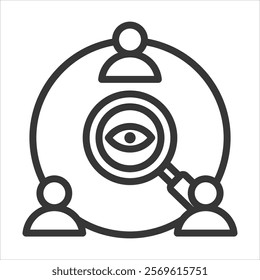 Transparancy Outline Icon Vector Illustration