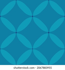Transparant turquoise big dots seamless repeat