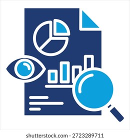 Estilo de ícone azul plano de transparência