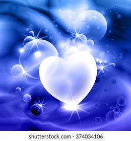  transparency heart, vector, eps10 with mesh gradient